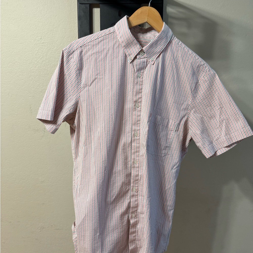 Mizzen + main Trim fit  Striped Men's Shirt